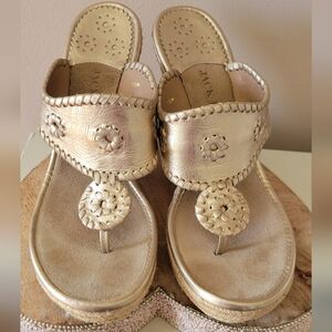 Jack Rogers Metallic Gold Women's Sandals